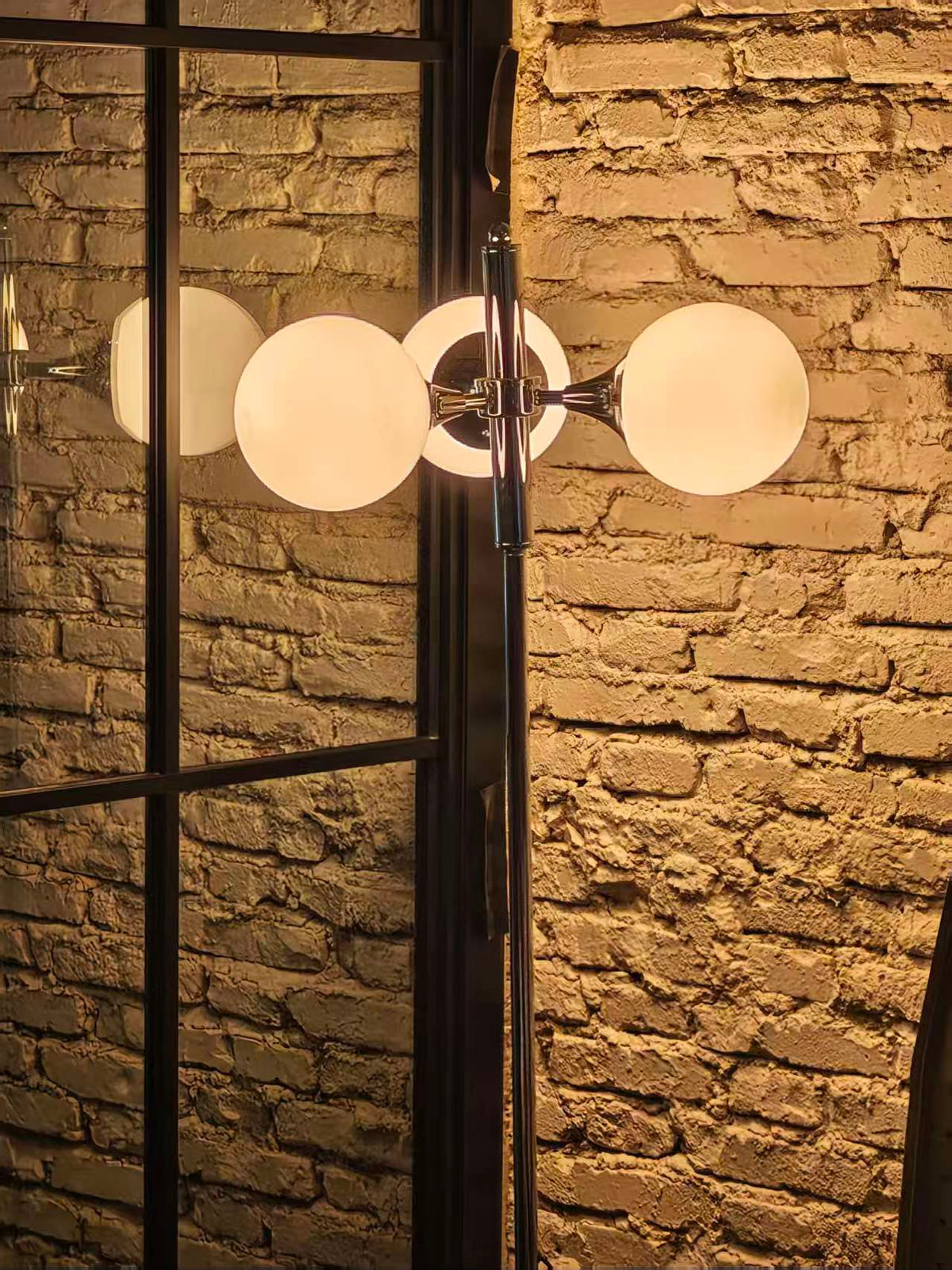 Orbit" Molecular Sphere Chandelier – side view