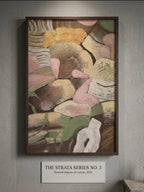 Floral Whispers" Original Abstract Painting – full artwork view